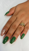 Load image into Gallery viewer, Glossy Glitter Medium Press On Nails #726
