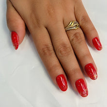 Load image into Gallery viewer, Glossy Glitter Medium Press On Nails #705
