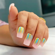 Load image into Gallery viewer, Multi Glitter Glossy Medium Press On Nails #683
