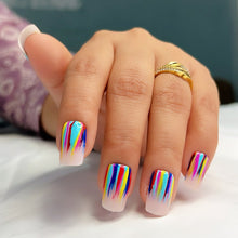 Load image into Gallery viewer, Multi Glossy Medium Press On Nails #678
