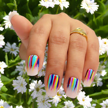 Load image into Gallery viewer, Multi Glossy Medium Press On Nails #678
