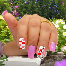 Load image into Gallery viewer, Valentine special Glossy Medium Press On Nails #675
