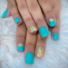 Load image into Gallery viewer, Glitter Glossy Short Press On Nails #274
