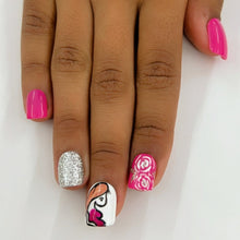 Load image into Gallery viewer, Baby Shower Glossy Short Press On Nails #603
