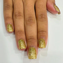 Load image into Gallery viewer, Premium Bridal Glossy Glitter Short Press On Nails #564
