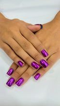 Load image into Gallery viewer, Metallic Chrome Short Press On Nails #326
