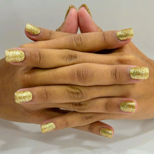 Load image into Gallery viewer, Premium Bridal Glossy Glitter Short Press On Nails #564
