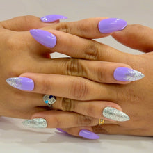 Load image into Gallery viewer, Glossy Glitter Medium Press On Nails #563
