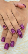 Load image into Gallery viewer, Glossy Glitter Short Press On Nails #402
